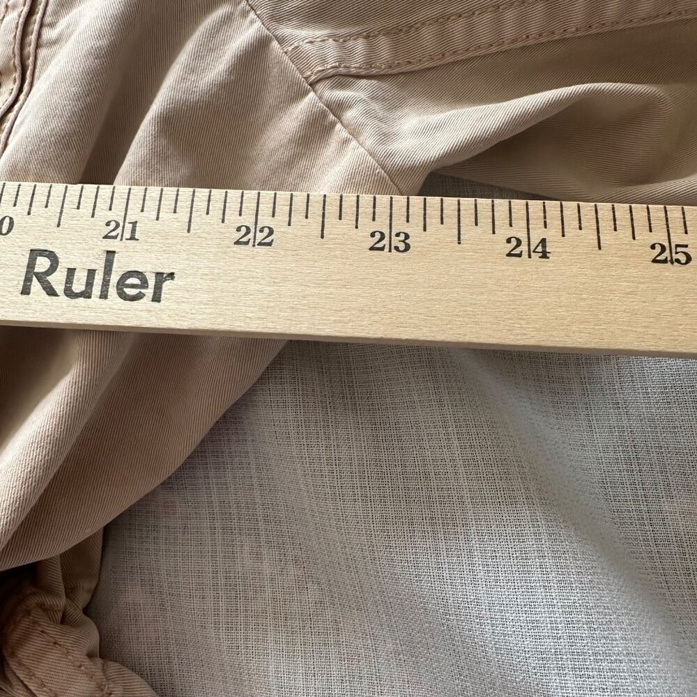 Womens Beige Cargo Utility Jacket 2X 97% Cotton 3% Spandex Hiking Walking - Picture 7 of 8